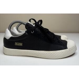 Palladium Pallaphoenix Flame L Sneaker Womens 9 Black Leather Low Lace Up Unisex